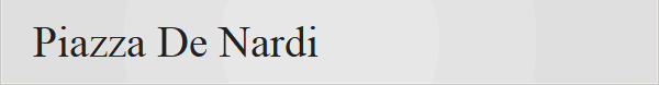 Piazza De Nardi